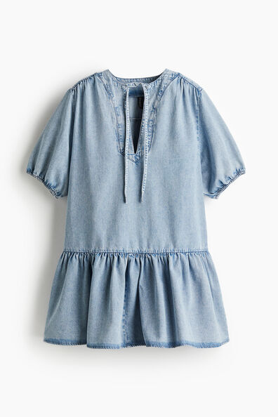 Flared-hem dress