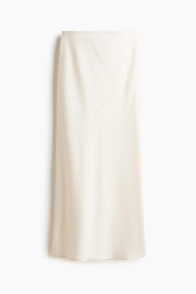 Satin maxi skirt