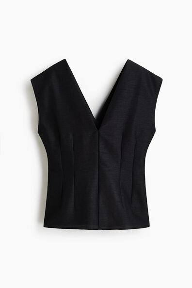 V-neck top