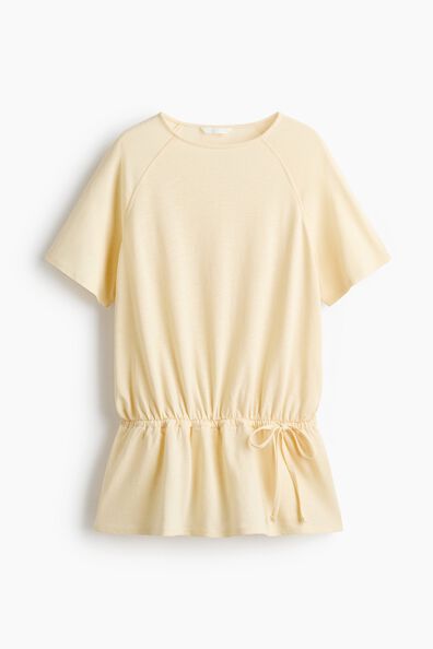 Drawstring-detail top