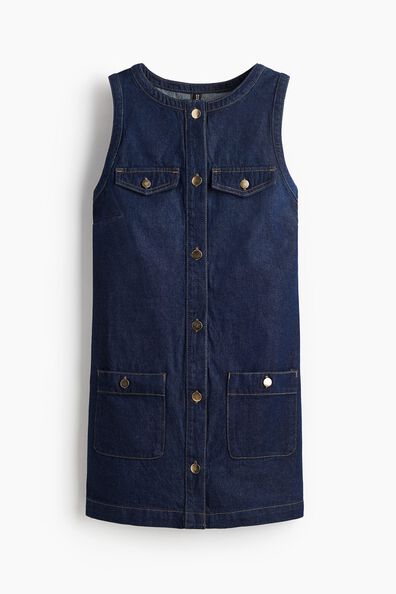 Sleeveless denim dress