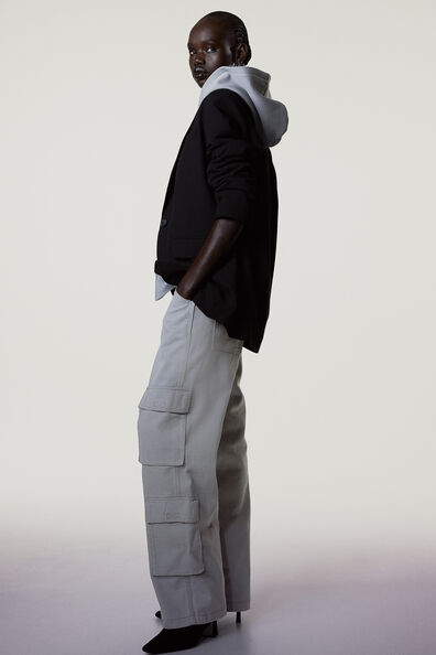 Twill cargo trousers