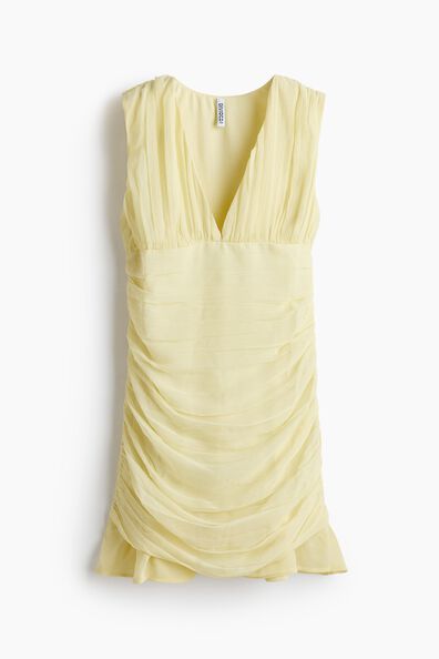 Draped chiffon dress