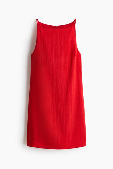 Sleeveless crêpe dress