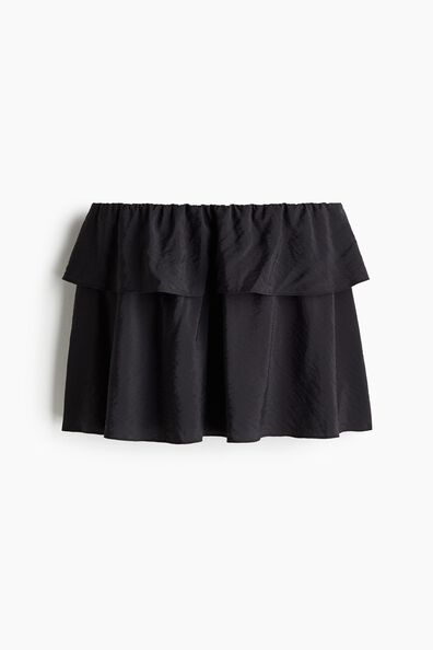 Flared mini skirt