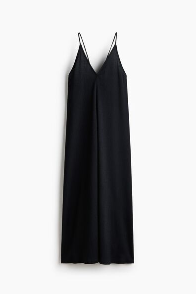 Crinkled tie-strap dress