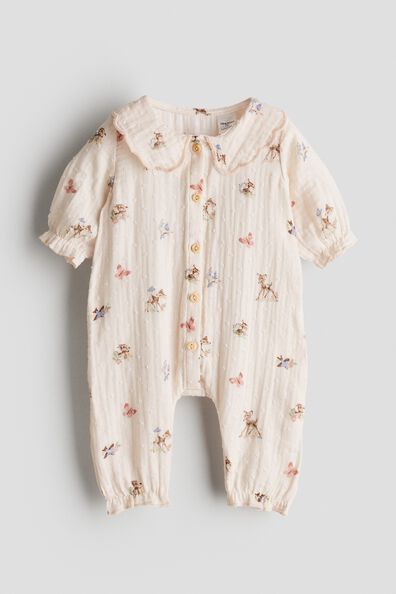 Cotton muslin romper suit