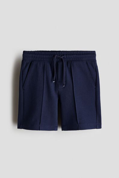 Piqué drawstring shorts