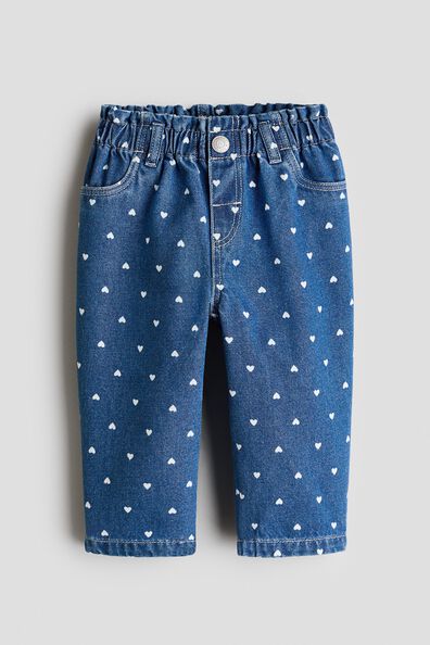 Printed paper bag jeans