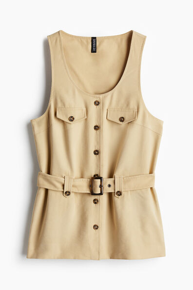 Belted waistcoat