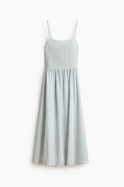 Smocked strappy dress