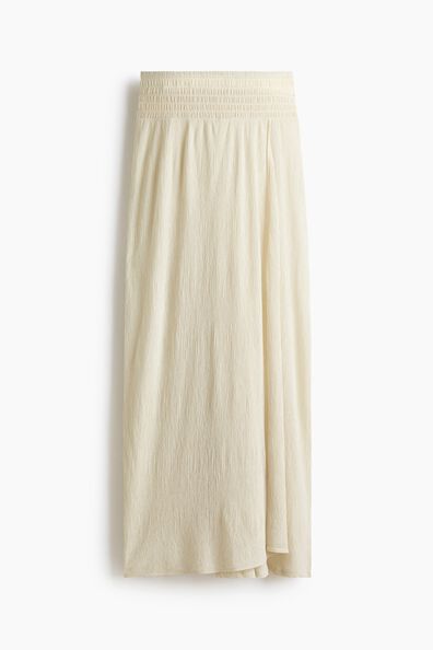 Crinkled wrapover trousers