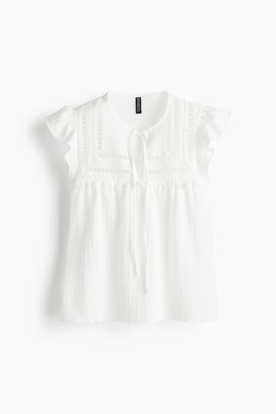 Textured jersey top