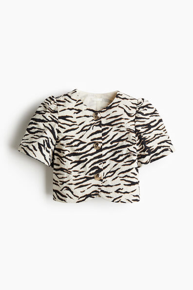 Puff-sleeved blouse