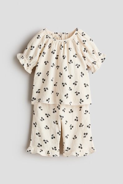 2-piece printed muslin set
