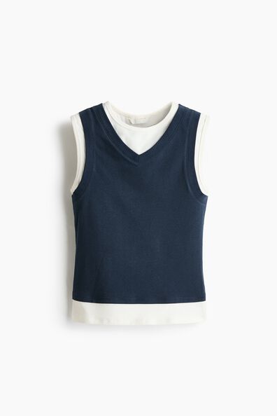 Layered cotton top