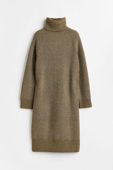 Polo-neck dress