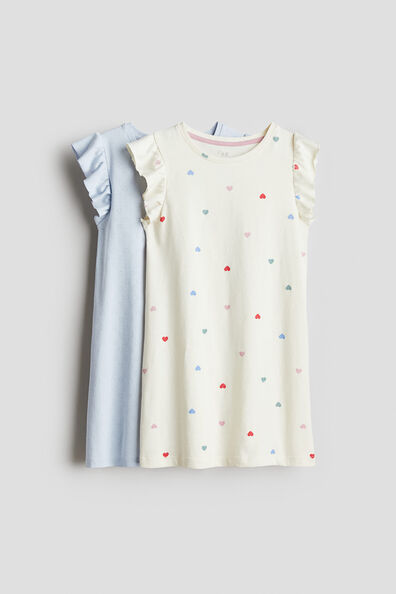 2-pack cotton nightdresses