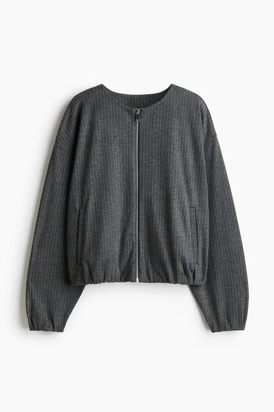 Oversized jersey jacket