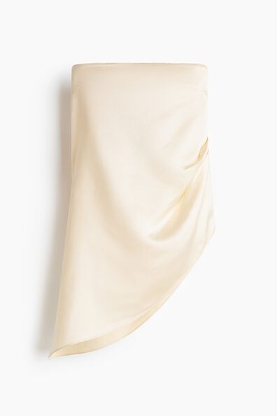 Satin bandeau top