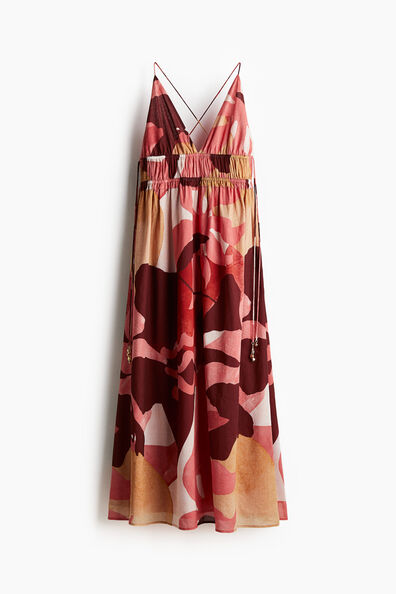 Crêpe maxi dress