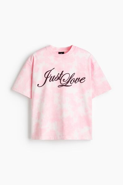 Oversized Fit Heat Reactive Printed T-shirt