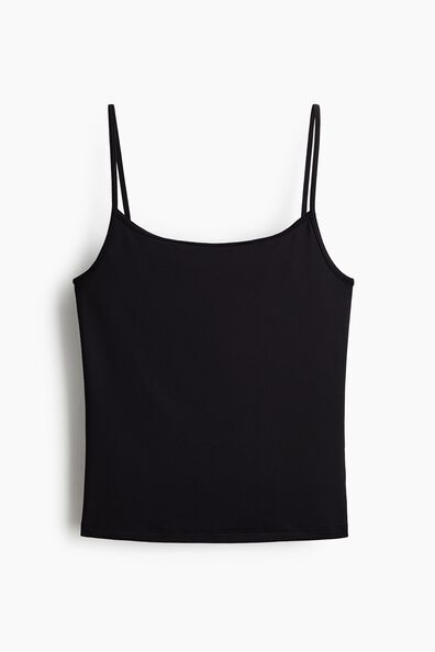 Jersey strappy top