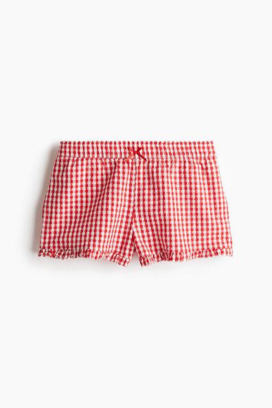 Seersucker pull-on shorts