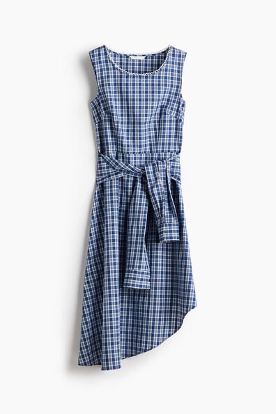 Asymmetric midi dress