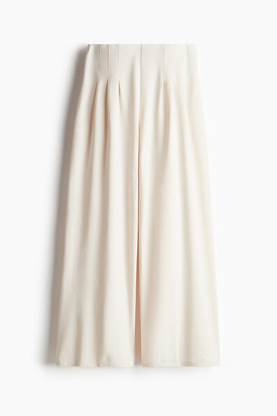 Wide jersey trousers