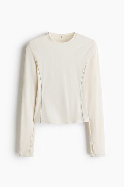 Slim Fit Reflective sports top with DryMove™