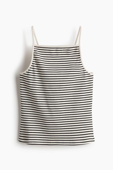 Ribbed strappy top