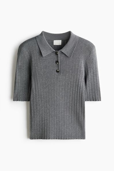 Pointelle-knit top