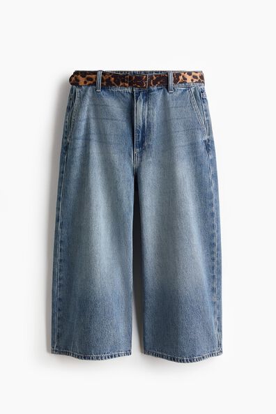 Wide High Waist Culotte Jeans
