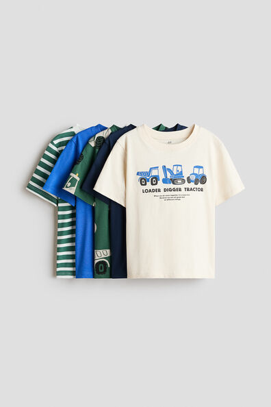 5-pack cotton T-shirts