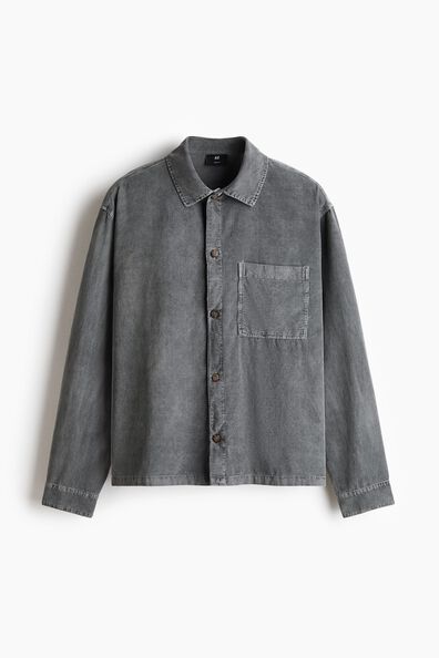 Relaxed Fit Boxy corduroy shirt
