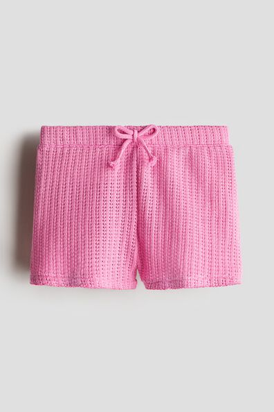 Textured-knit shorts