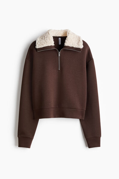 Zip-top scuba sweatshirt
