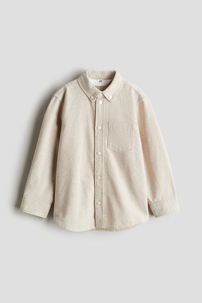 Button-down cotton shirt