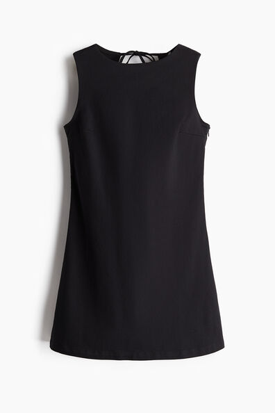 Open-back cotton dress