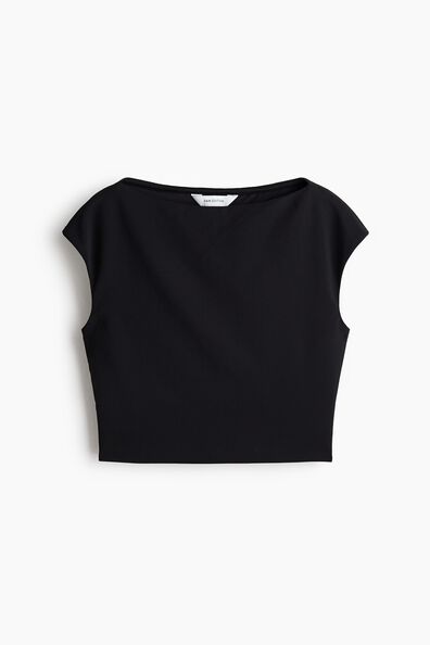 Cropped cut-out top