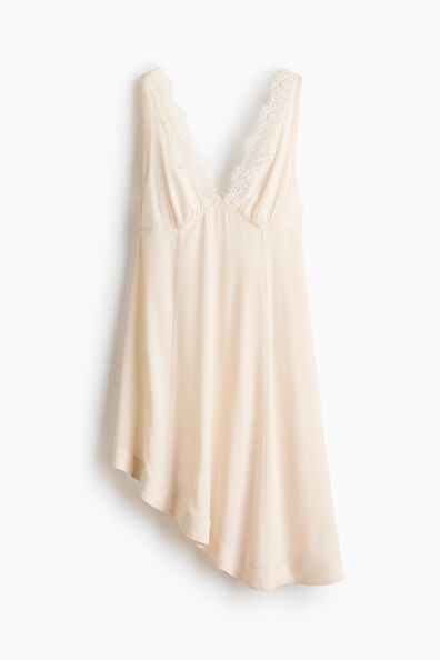 Lace-trimmed dress