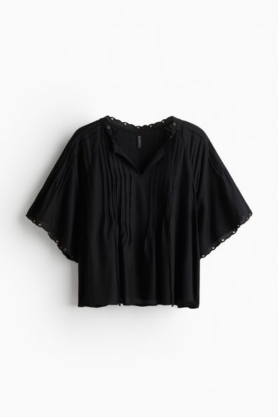 Pintucked blouse