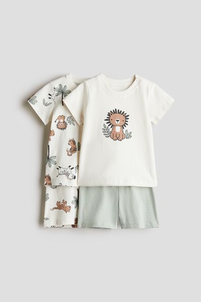 2-pack cotton pyjamas