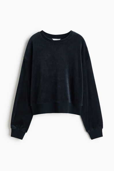 Velour sweatshirt