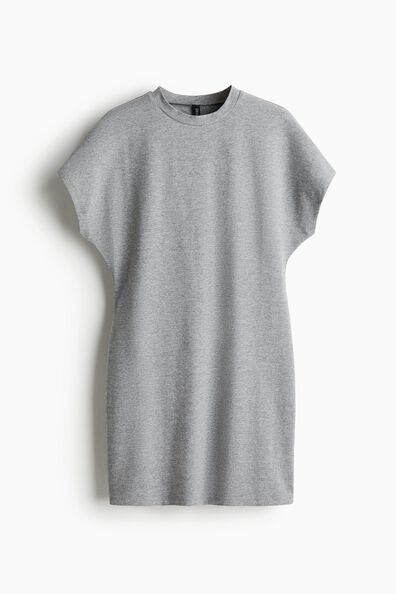 Short-sleeved jersey dress