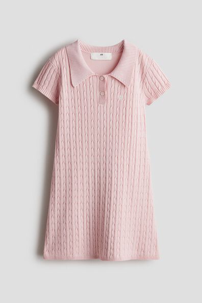 Cable-knit dress
