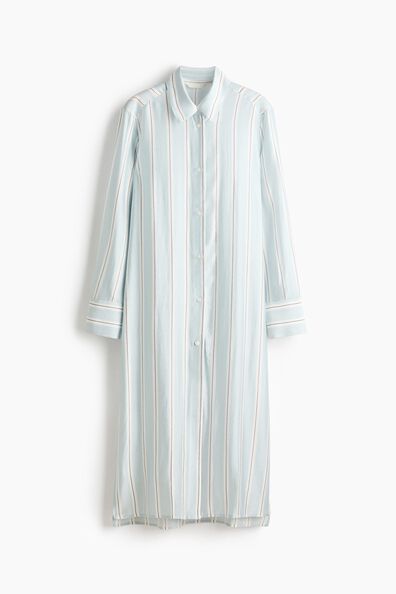 Long viscose-blend shirt