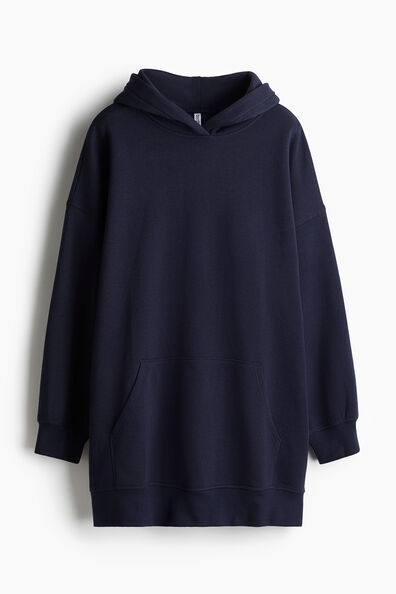 Hooded cotton dress