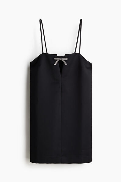 Bow-detail strappy dress